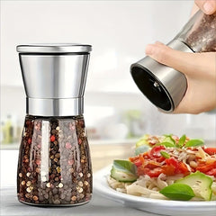 2pcs Stainless Steel Pepper Grinder Manual Sea Salt Mill
