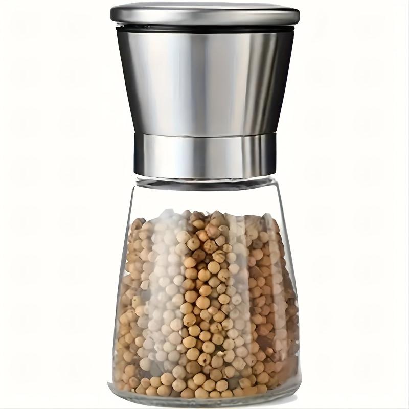 2pcs Stainless Steel Pepper Grinder Manual Sea Salt Mill