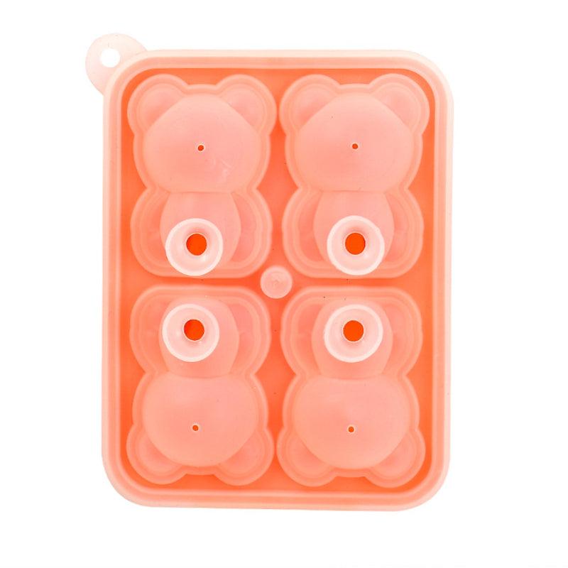 4 Even Bear Ice Cube Mold - Silicone Ice Tray