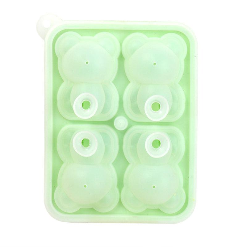 4 Even Bear Ice Cube Mold - Silicone Ice Tray