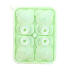 4 Even Bear Ice Cube Mold - Silicone Ice Tray