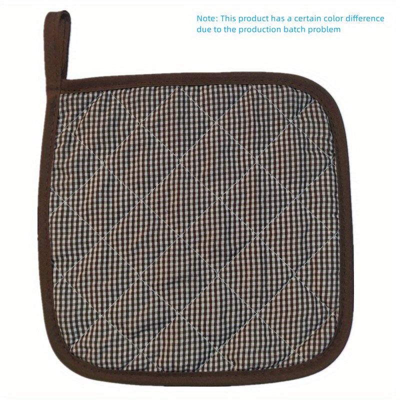 2pcs Plaid Insulated Trivet Mat Heat Resistant Potholder Coaster Pan Mat