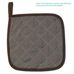 2pcs Plaid Insulated Trivet Mat Heat Resistant Potholder Coaster Pan Mat