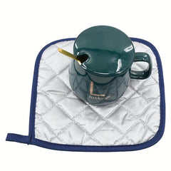 2pcs Plaid Insulated Trivet Mat Heat Resistant Potholder Coaster Pan Mat