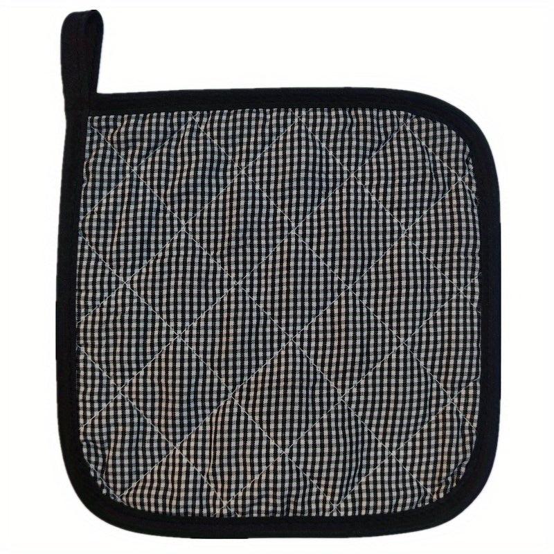 2pcs Plaid Insulated Trivet Mat Heat Resistant Potholder Coaster Pan Mat