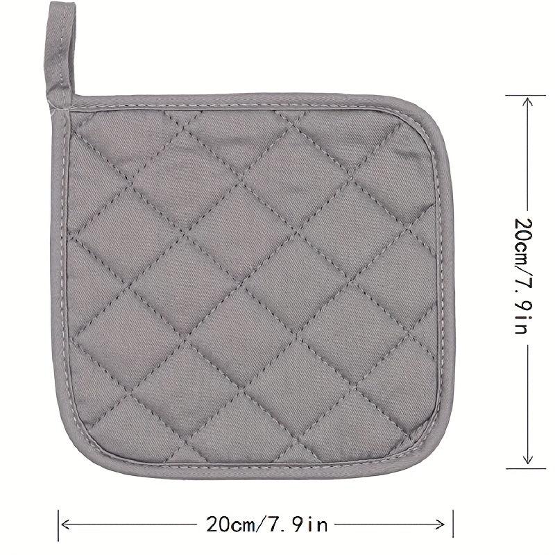 2pcs Plaid Insulated Trivet Mat Heat Resistant Potholder Coaster Pan Mat