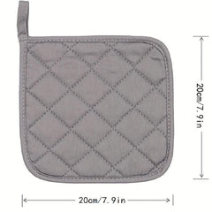 2pcs Plaid Insulated Trivet Mat Heat Resistant Potholder Coaster Pan Mat