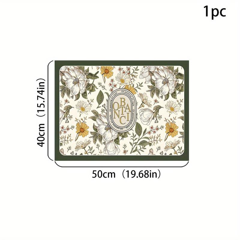 Absorbent Dish Drying Pad for Kitchen Countertop