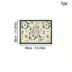 Absorbent Dish Drying Pad for Kitchen Countertop