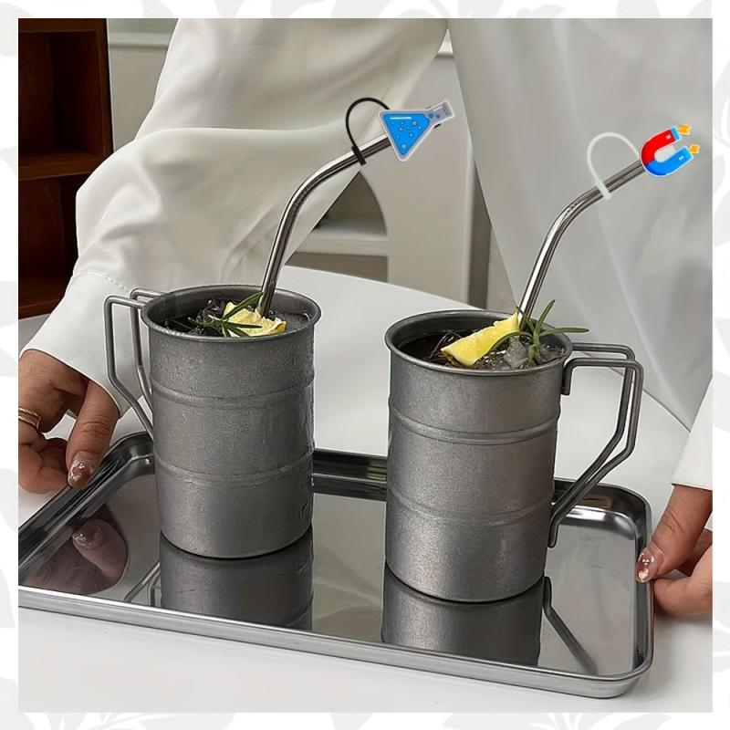 12pcs Science Theme Straw Tips Cover Reusable Toppers Silicone Straw Sleeve Caps