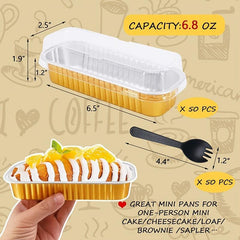 50pcs Cupcake Liners Cow Pattern Disposable Aluminum Foil Baking Cups Pan