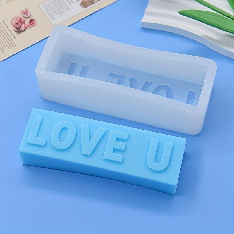 LOVE U Soap Mold 3D Silicone Candle Mold For Candle and Soap Making