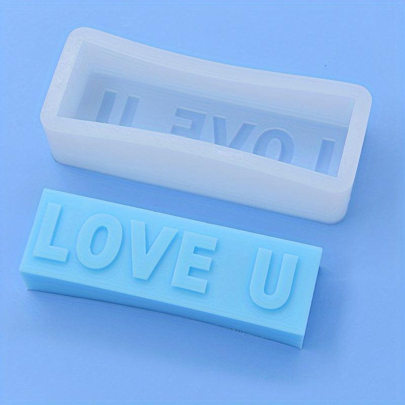 LOVE U Soap Mold 3D Silicone Candle Mold For Candle and Soap Making