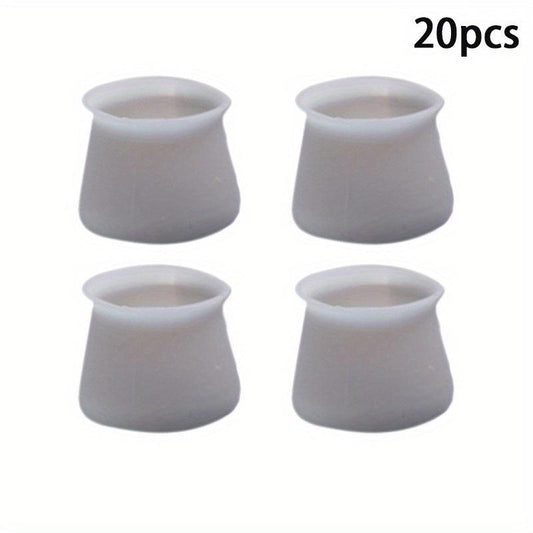 20pcs Silicon Chair Leg Floor Protectors Socks Table Feet Pad Floor Protectors
