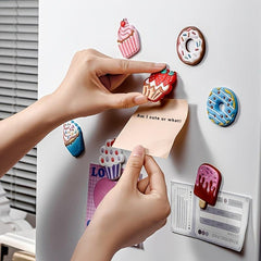 6pcs Nordic Cake Fridge Magnets 3D Cartoon Decorative Stickers