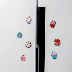 6pcs Nordic Cake Fridge Magnets 3D Cartoon Decorative Stickers