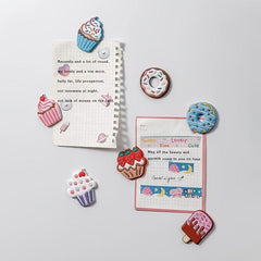 6pcs Nordic Cake Fridge Magnets 3D Cartoon Decorative Stickers