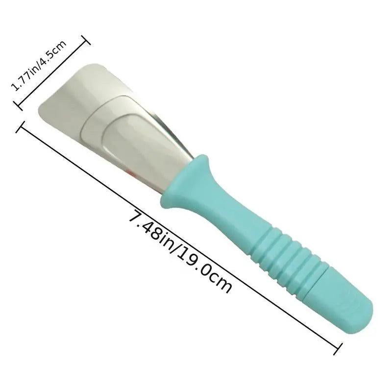 2pcs Stainless Steel Deicing Shovel Refrigerator Deicer Ice Scraper