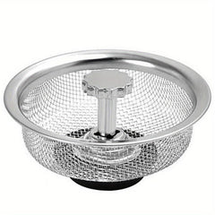 1pc Sink Basket Strainer Stainless Steel Drain Strainer Kitchen Sink Strainer