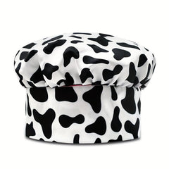 Chef Hat Solid Pleated Mushroom Hat Waiter Beret