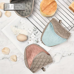 Silicone Oven Mitts Heat Resistant Double Layer Baking Insulation Gloves