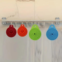 4pcs Mini Funnel Silicone Collapsible for Water Liquid Kitchen Gadgets