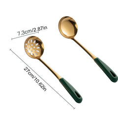 Stainless Steel Large Soup Spoon for Thickened Cooking and Kitchen Colander
