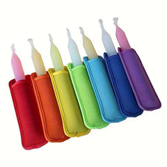 Neoprene Ice Pop Sleeves - Set of 4 - Popsicle Holder Insulator Bag