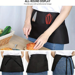 Polyester Waist Apron Waterproof Kitchen Workwear