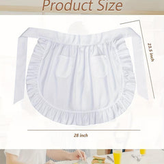 Polyester Waist Apron Waterproof Kitchen Workwear