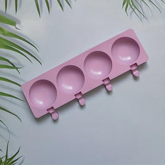 Silicone Ice Cream Mold 4 Holes for Perfectly Shaped Popsicles