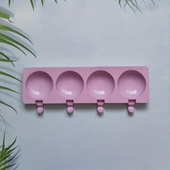Silicone Ice Cream Mold 4 Holes for Perfectly Shaped Popsicles