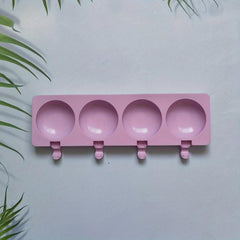 Silicone Ice Cream Mold 4 Holes for Perfectly Shaped Popsicles