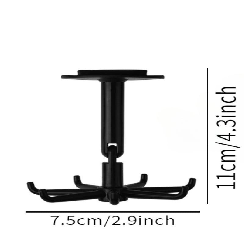 Rotatable Wall-mounted Storage Rack for Kitchen Tableware