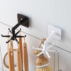 Rotatable Wall-mounted Storage Rack for Kitchen Tableware