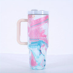 Starry Sky Vacuum Water Bottle w/ Straw Handle