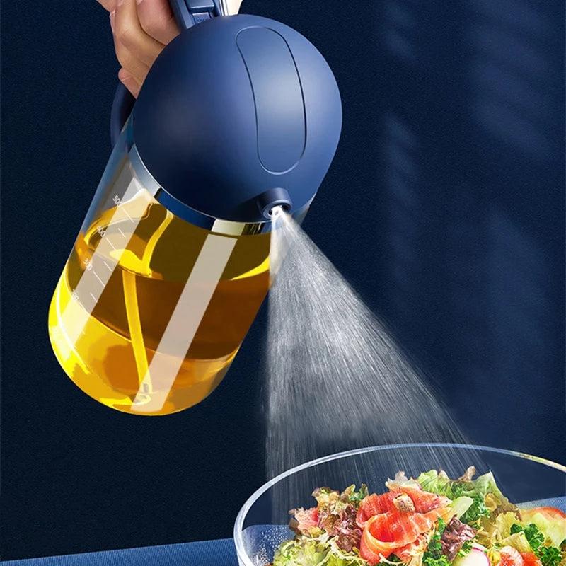 2 in 1 Bottle Spray & Pour Olive Gravy Boats Grill Sprayer Leakproof Nozzle
