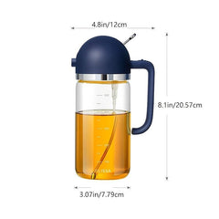 2 in 1 Bottle Spray & Pour Olive Gravy Boats Grill Sprayer Leakproof Nozzle