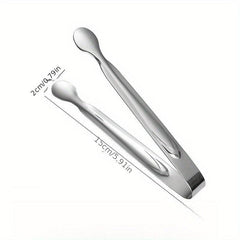 Stainless Steel Ice Cube Tongs Bread Baking Clips