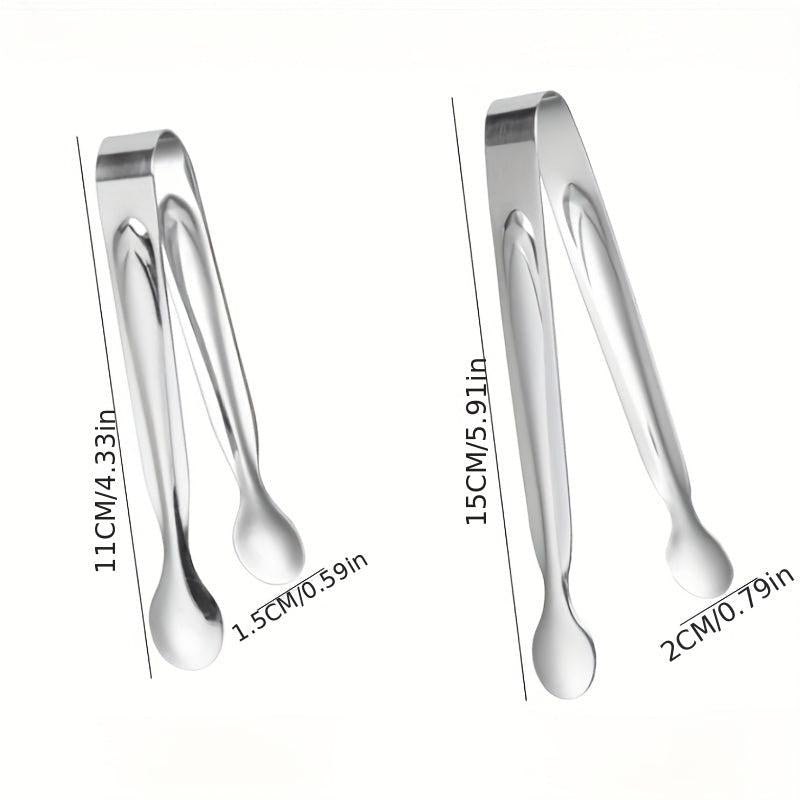 Stainless Steel Ice Cube Tongs Bread Baking Clips