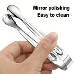 Stainless Steel Ice Cube Tongs Bread Baking Clips