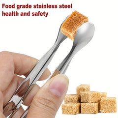 Stainless Steel Ice Cube Tongs Bread Baking Clips