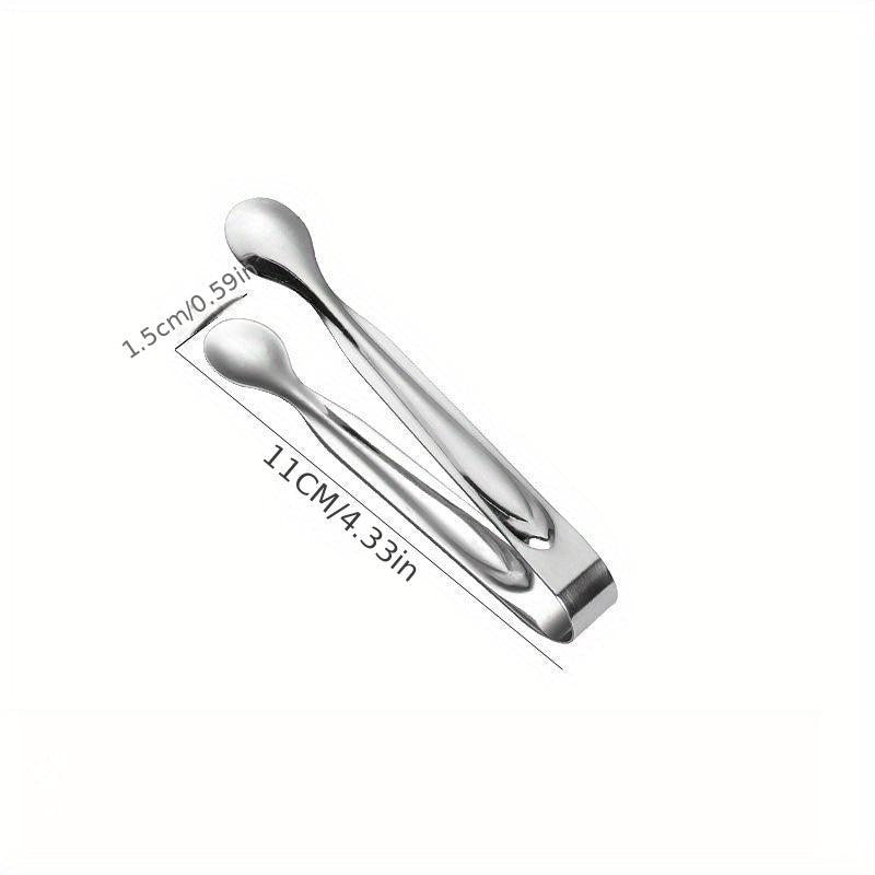Stainless Steel Ice Cube Tongs Bread Baking Clips