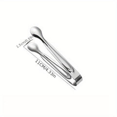 Stainless Steel Ice Cube Tongs Bread Baking Clips