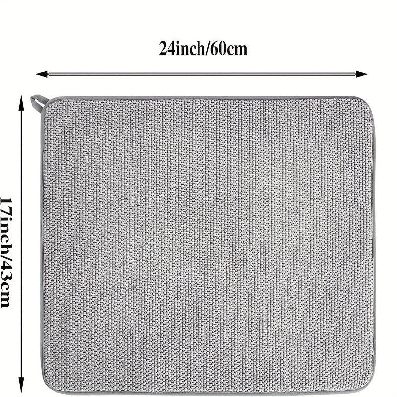 Absorbent Dish Drying Pad for Kitchen Countertop