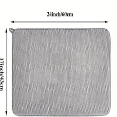 Absorbent Dish Drying Pad for Kitchen Countertop