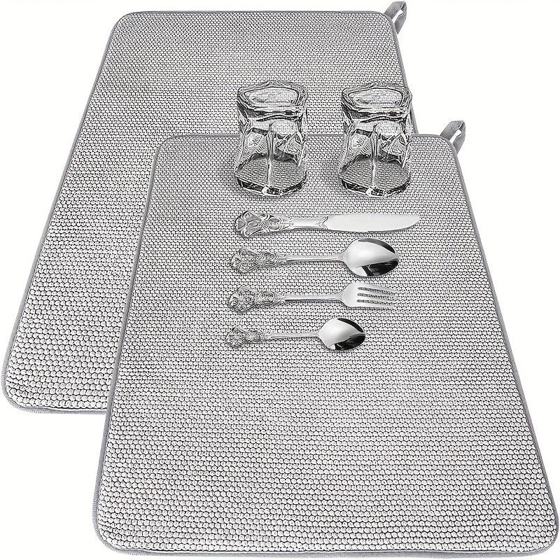 Absorbent Dish Drying Pad for Kitchen Countertop