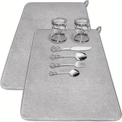 Absorbent Dish Drying Pad for Kitchen Countertop
