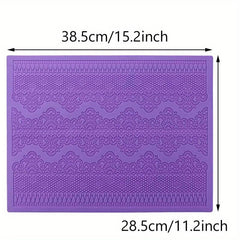 Lace Fondant Mold for Cupcakes and Cakes Silicone Embossing Mat