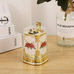 Retro Automatic Pop up Toothpick Holder Transparent Toothpick Container